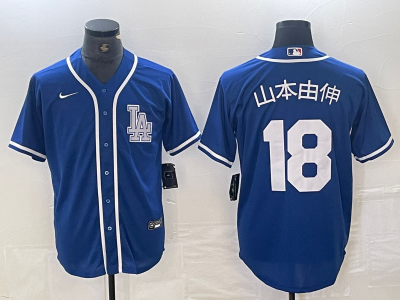 Men's Los Angeles Dodgers Yoshinobu Yamamoto #18 Blue Limited Jersey